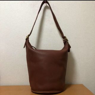 コーチ(COACH)のオールドコーチ COACH コーチ　レザー ショルダーバッグ ブラウン(ショルダーバッグ)