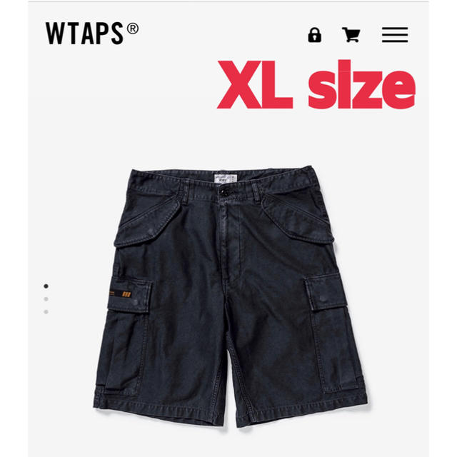 WTAPS CARGO SHORTS 01 BLACK XLサイズパンツ