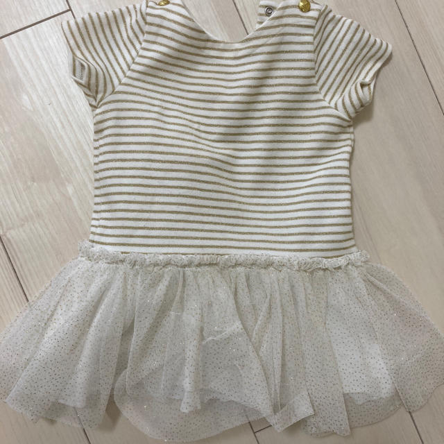 PETIT BATEAU(プチバトー)のワンピース 70 80 プチバトー Petitbateau キッズ/ベビー/マタニティのベビー服(~85cm)(ワンピース)の商品写真