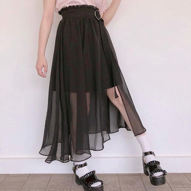 Honey Cinnamon(ハニーシナモン)のフレアラップスカート レディースのスカート(ひざ丈スカート)の商品写真