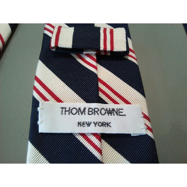 THOM BROWN(トムブラウン)トリコロールナローネクタイ | フリマアプリ ラクマ