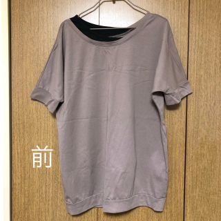 ニッセン(ニッセン)のTシャツ　アシンメトリー　ニッセン　LL(Tシャツ(半袖/袖なし))