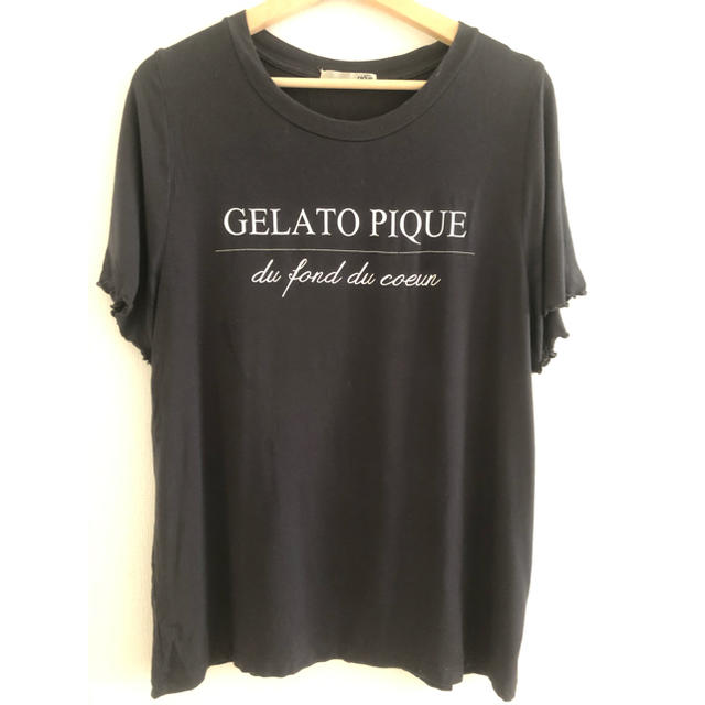 gelato pique(ジェラートピケ)のジェラートピケ　Ｔシャツ　black レディースのトップス(Tシャツ(半袖/袖なし))の商品写真