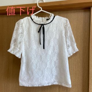 イング(INGNI)のイングレース半袖　白Mサイズ(Tシャツ(半袖/袖なし))