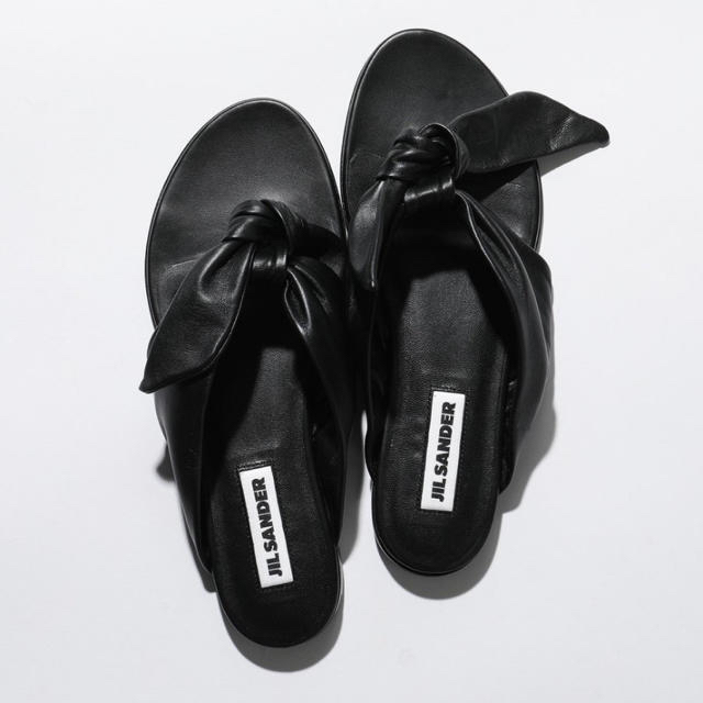 JILSANDER ジルサンダー ツイストリボン フラット トングサンダル 人気