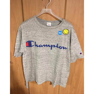 チャンピオン(Champion)のチャンピオン Tシャツ グレー woman Sサイズ ニコちゃんマーク(Tシャツ(半袖/袖なし))