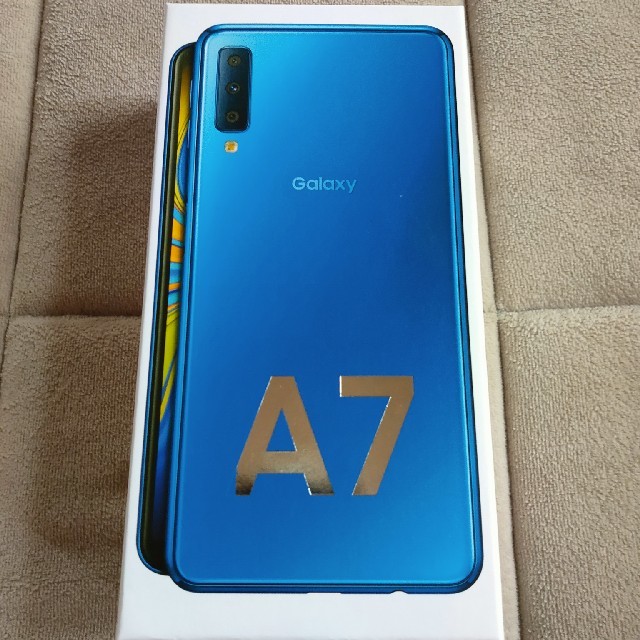 新品未開封☆Galaxy A7 ブルー モバイル - スマートフォン本体