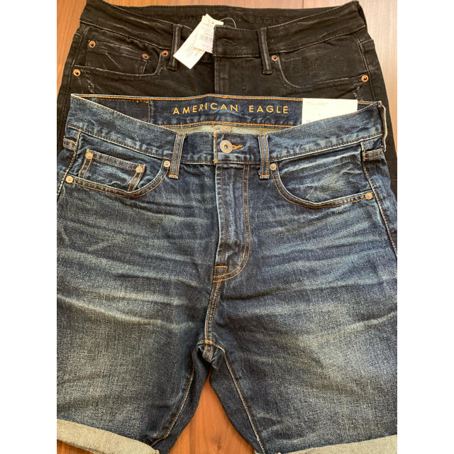 American Eagle(アメリカンイーグル)の黒のみ　American Eagle Shorts 32inch メンズのパンツ(ショートパンツ)の商品写真