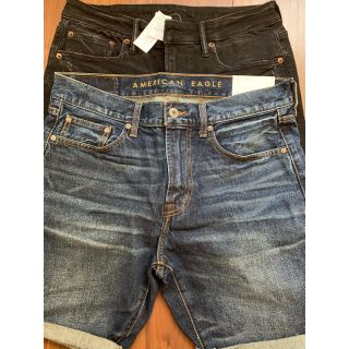 アメリカンイーグル(American Eagle)の黒のみ　American Eagle Shorts 32inch(ショートパンツ)