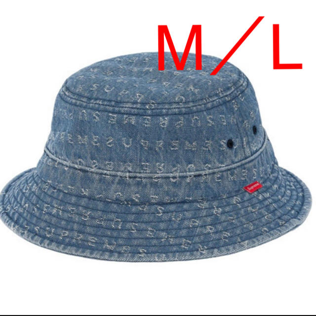 即納！最大半額！ supreme blue M/L Hat Crusher Denim Logos ハット