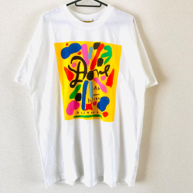 90s オーストラリア　アート　ヴィンテージ  Tシャツ　　白 1