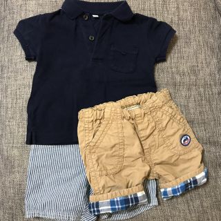 ミキハウス(mikihouse)の80 まとめ売り　無印良品　ポロシャツ　babygap mikihouse (パンツ)