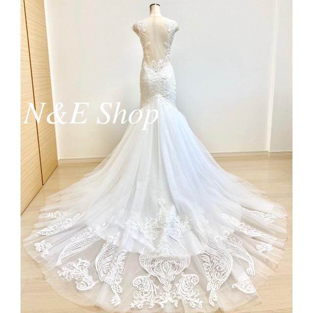 ウェディングドレス マーメイド 刺繍レース パール 背中開き Vネックの通販 By N E Wedding Base ラクマ ウェディングドレス マーメイド 刺繍レース パール 背中開き Vネックの通販 By N E Wedding Base ラクマ