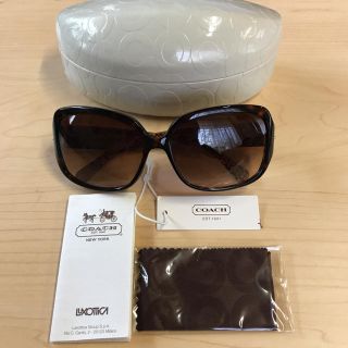 コーチ(COACH)のコーチサングラス　　ブラウン　ハートモチーフ(サングラス/メガネ)