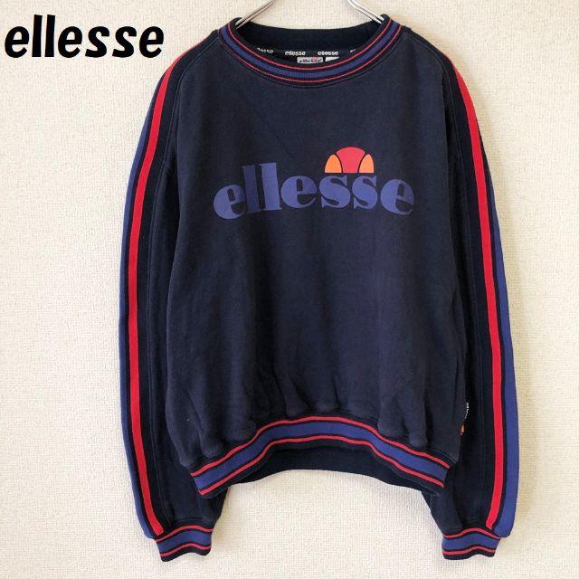 ellesse(エレッセ)の【人気】エレッセ ビッグロゴ 裏起毛スウェット リブライン アームライン M メンズのトップス(スウェット)の商品写真