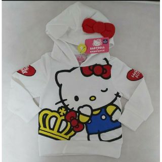 ベビードール(BABYDOLL)のBABYDOOL × HELLO KITTY パーカー【90サイズ】(Tシャツ/カットソー)