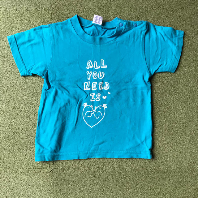 90cm Tシャツ　水色 キッズ/ベビー/マタニティのキッズ服男の子用(90cm~)(Tシャツ/カットソー)の商品写真