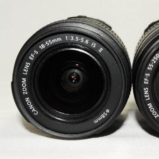 Canon EF-S18-55mm IS Ⅱ & 55-250mm IS Ⅱ