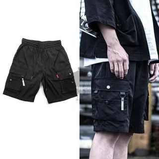 YGG★新品 TECHWEAR テックウェア ハーフパンツ 白タグ カーゴ L(ワークパンツ/カーゴパンツ)