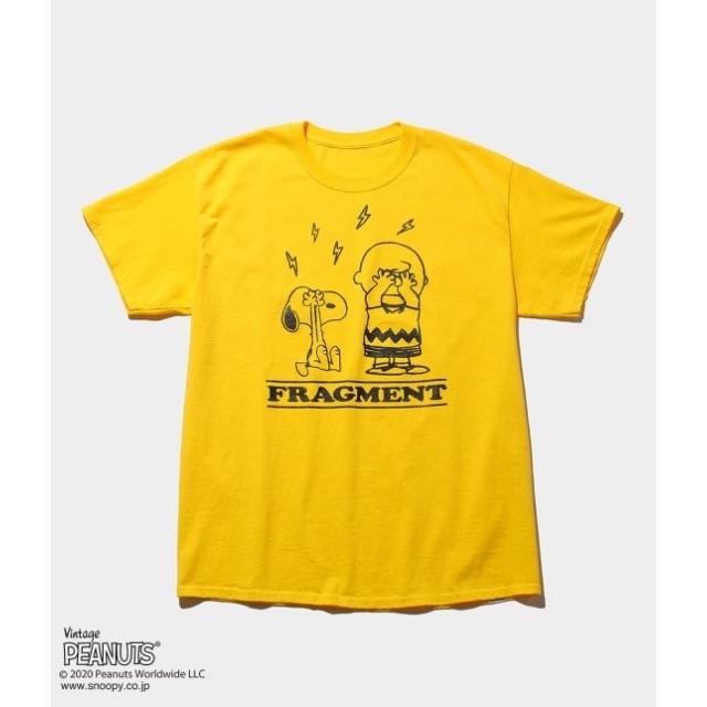 FRAGMENT(フラグメント)のXL THE CONVENI FRAGMENT PEANUTS TEE イエロー メンズのトップス(Tシャツ/カットソー(半袖/袖なし))の商品写真