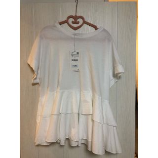 ザラ(ZARA)のZARA フリルTシャツ(Tシャツ(半袖/袖なし))