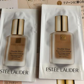 エスティローダー(Estee Lauder)のサンプル2包　エスティーローダー　ダブルウエアステイインプレイスメークアップ12(サンプル/トライアルキット)