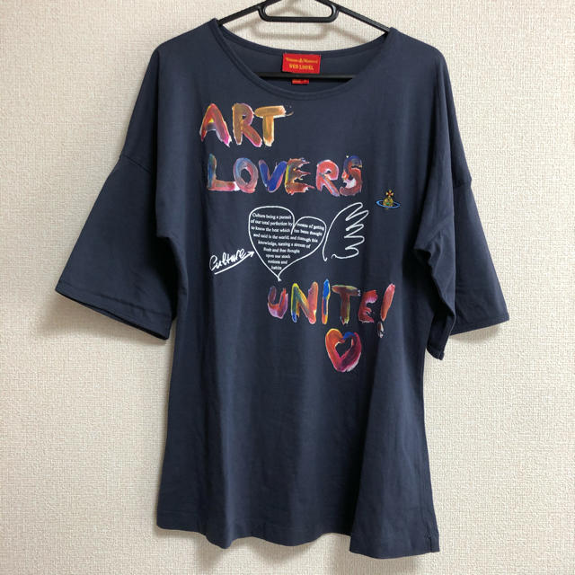 Vivienne Westwood(ヴィヴィアンウエストウッド)のvivienne westwood 7分袖 Tシャツ ネイビー レディースのトップス(Tシャツ(長袖/七分))の商品写真