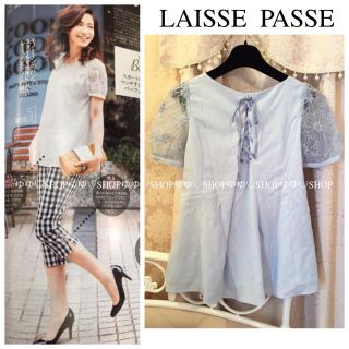 レッセパッセ(LAISSE PASSE)の15SS シアースリーブレースアップBL(シャツ/ブラウス(半袖/袖なし))