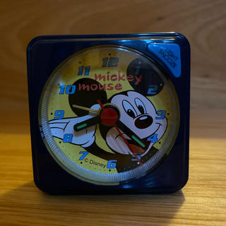 ディズニー(Disney)のミッキーマウス アラーム付き目覚し時計(置時計)
