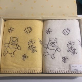 クマノプーサン(くまのプーさん)のプーさん フェイスタオル 2枚 ディズニー(タオル/バス用品)