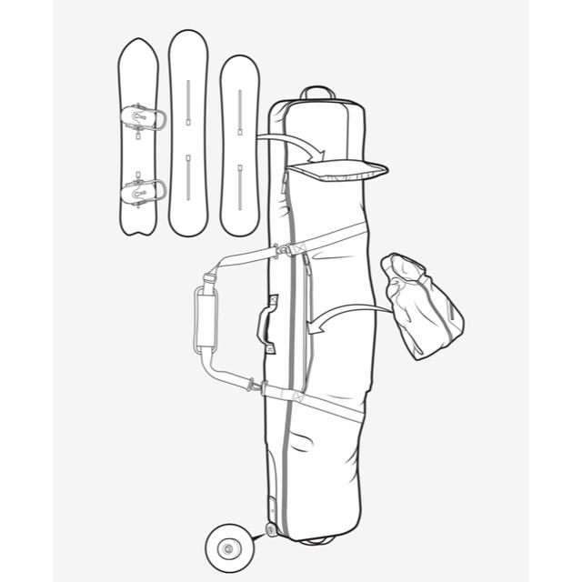 BURTON(バートン)のBurton Wheelie Gig Bag Board Bag スポーツ/アウトドアのスノーボード(バッグ)の商品写真