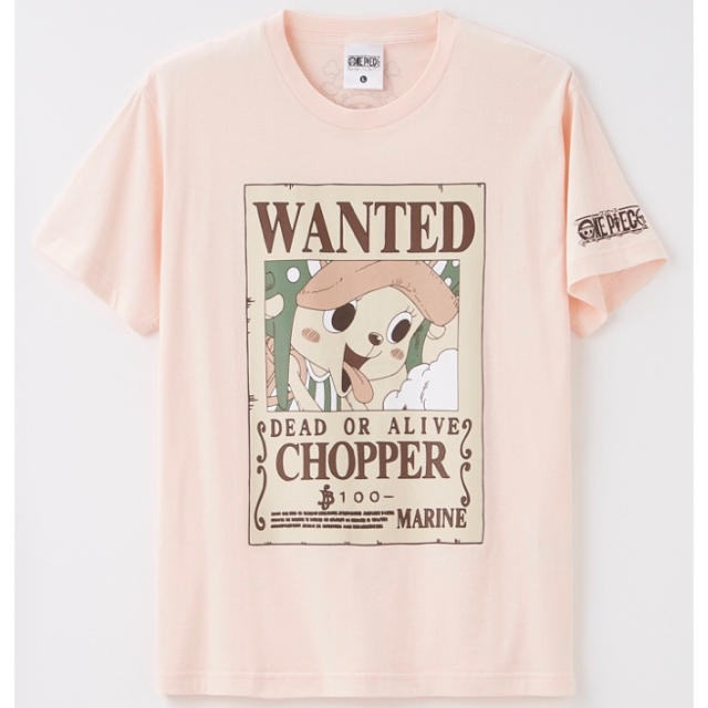 集英社(シュウエイシャ)のONE PIECE チョッパー　ワンピース 手配書 WANTED ピンク メンズのトップス(Tシャツ/カットソー(半袖/袖なし))の商品写真