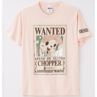 シュウエイシャ(集英社)のONE PIECE チョッパー　ワンピース 手配書 WANTED ピンク(Tシャツ/カットソー(半袖/袖なし))