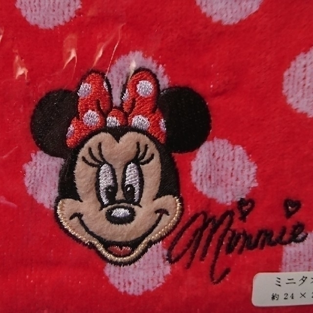 Disney(ディズニー)のさんさん専用　ミニー  ミニタオル レディースのファッション小物(ハンカチ)の商品写真
