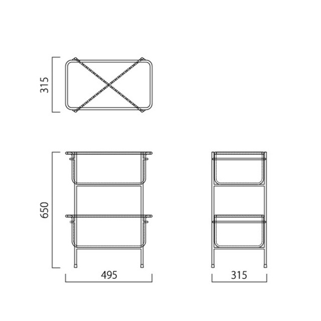 IDEE(イデー)のIDEE ワラビーバスケットスタンド インテリア/住まい/日用品の収納家具(棚/ラック/タンス)の商品写真