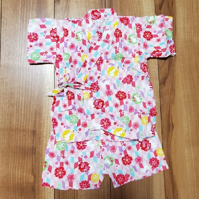 美品　エスケープ　甚平　90センチ キッズ/ベビー/マタニティのキッズ服女の子用(90cm~)(甚平/浴衣)の商品写真