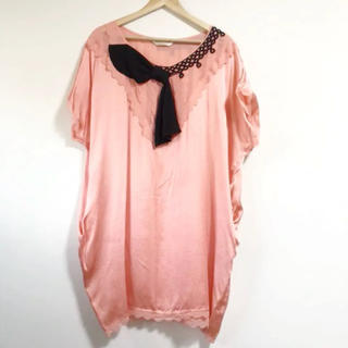 ツモリチサト(TSUMORI CHISATO)のピンクのシルク素材(๑˃̵ᴗ˂̵)✨‼️❤️TSUMORI CHISATO❤️(シャツ/ブラウス(半袖/袖なし))