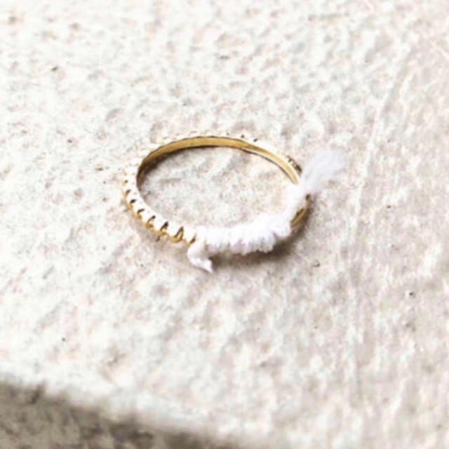 Ameri VINTAGE(アメリヴィンテージ)の(ミサンガリング) moon chaine ring  ハンドメイドのアクセサリー(リング)の商品写真