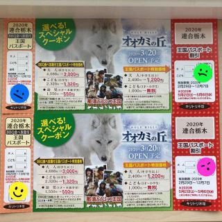 那須どうぶつ王国　選べるスペシャルクーポン　2枚セット(動物園)