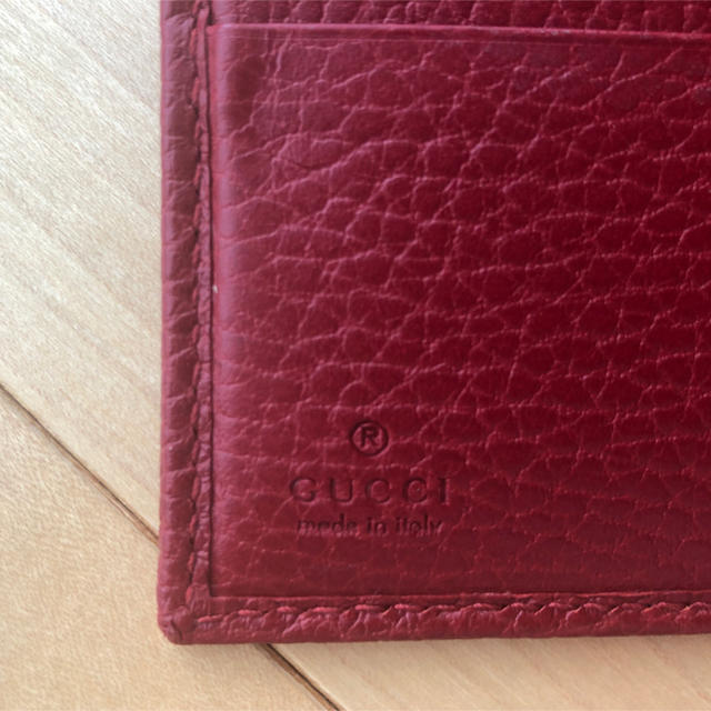 GUCCI グッチ プチ マーモント レザー 二つ折り財布 GUCCI グッチ プチ マーモント レザー 二つ折り財布