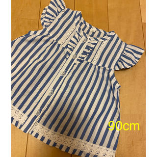 ニシマツヤ(西松屋)の子供服 トップス チュニック ストライプ 90cm 95cm(Tシャツ/カットソー)