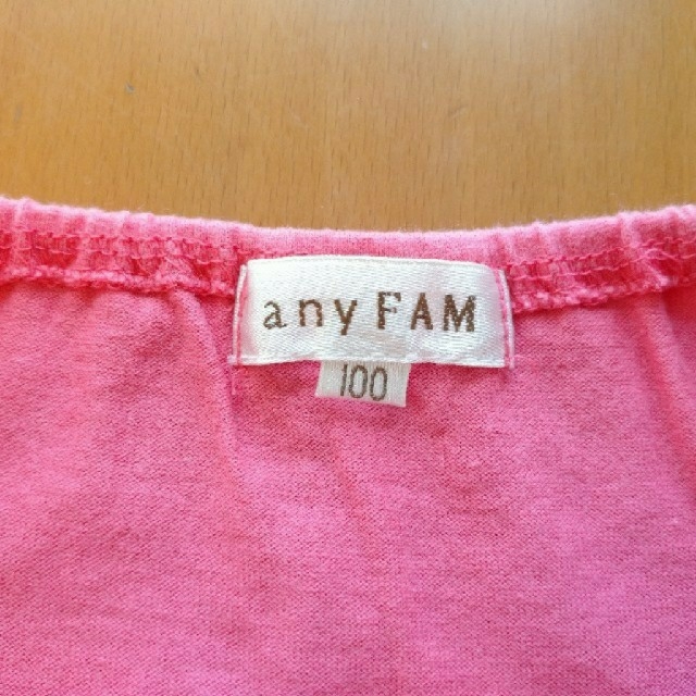 anyFAM(エニィファム)のany FAM タンクトップ 100cm キッズ/ベビー/マタニティのキッズ服女の子用(90cm~)(Tシャツ/カットソー)の商品写真