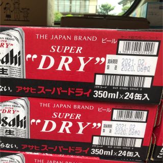 アサヒ(アサヒ)のアサヒスーパードライ　350ml 48缶　未開封(ビール)