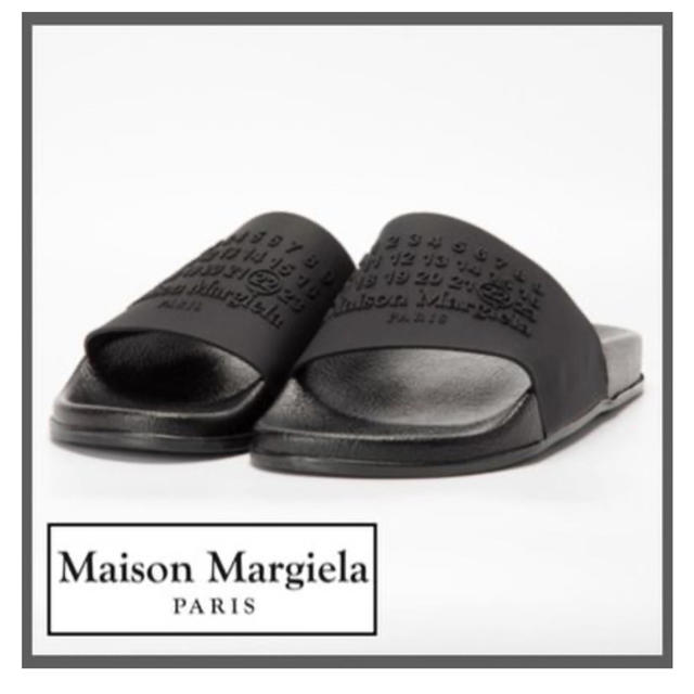 Maison Martin Margiela(マルタンマルジェラ)のMaison Margiela  ロゴ スライズ  20SSモデル  サイズ41 メンズの靴/シューズ(サンダル)の商品写真