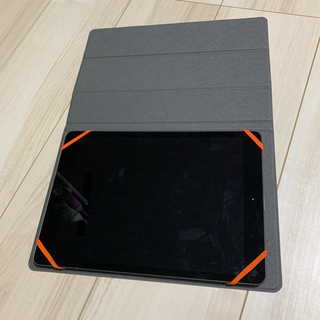 ☆フェニックス様専用☆オレンジ×グレー・ブックタイプのケース（9〜10㌅用）(iPadケース)