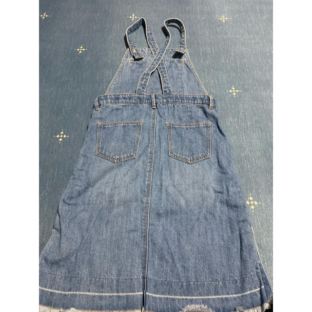 ZARA(ザラ)のZARAデニムサロペットスカート キッズ/ベビー/マタニティのキッズ服女の子用(90cm~)(スカート)の商品写真