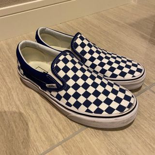 ヴァンズ(VANS)のVANS クラシックスリッポン チェッカーボード ネイビー/トゥルーホワイト (スニーカー)