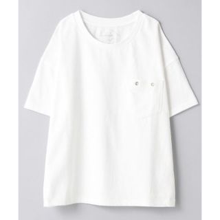 ジーナシス(JEANASIS)のjeanasis  US コットン   ポケプルオーバー　白Tシャツ(Tシャツ/カットソー(半袖/袖なし))