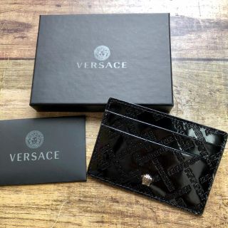 ヴェルサーチ(VERSACE)の新品 新作 VERSACE ヴェルサーチ メデューサ カードケース エナメル(名刺入れ/定期入れ)