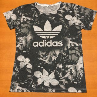 アディダス(adidas)のゴットン様専用　アディダス　Tシャツ　デカロゴ　トレフォイル　総柄　M(Tシャツ/カットソー(半袖/袖なし))